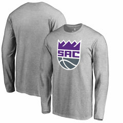 Sacramento Kings Secondary Logo Long Sleeve T-Shirt - Heathered Gray for sale
