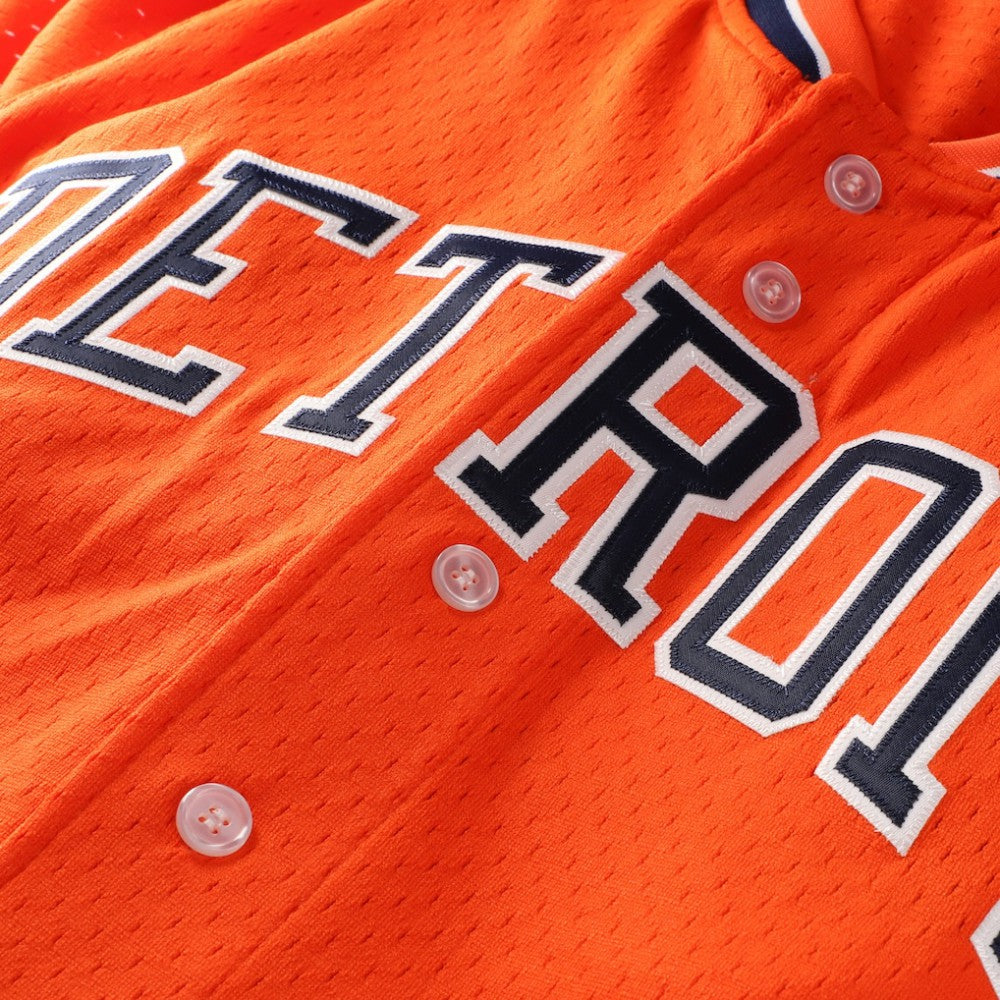 Kirk Gibson Detroit Tigers Cooperstown Collection Mesh Batting Practice Button-Up Jersey Orange