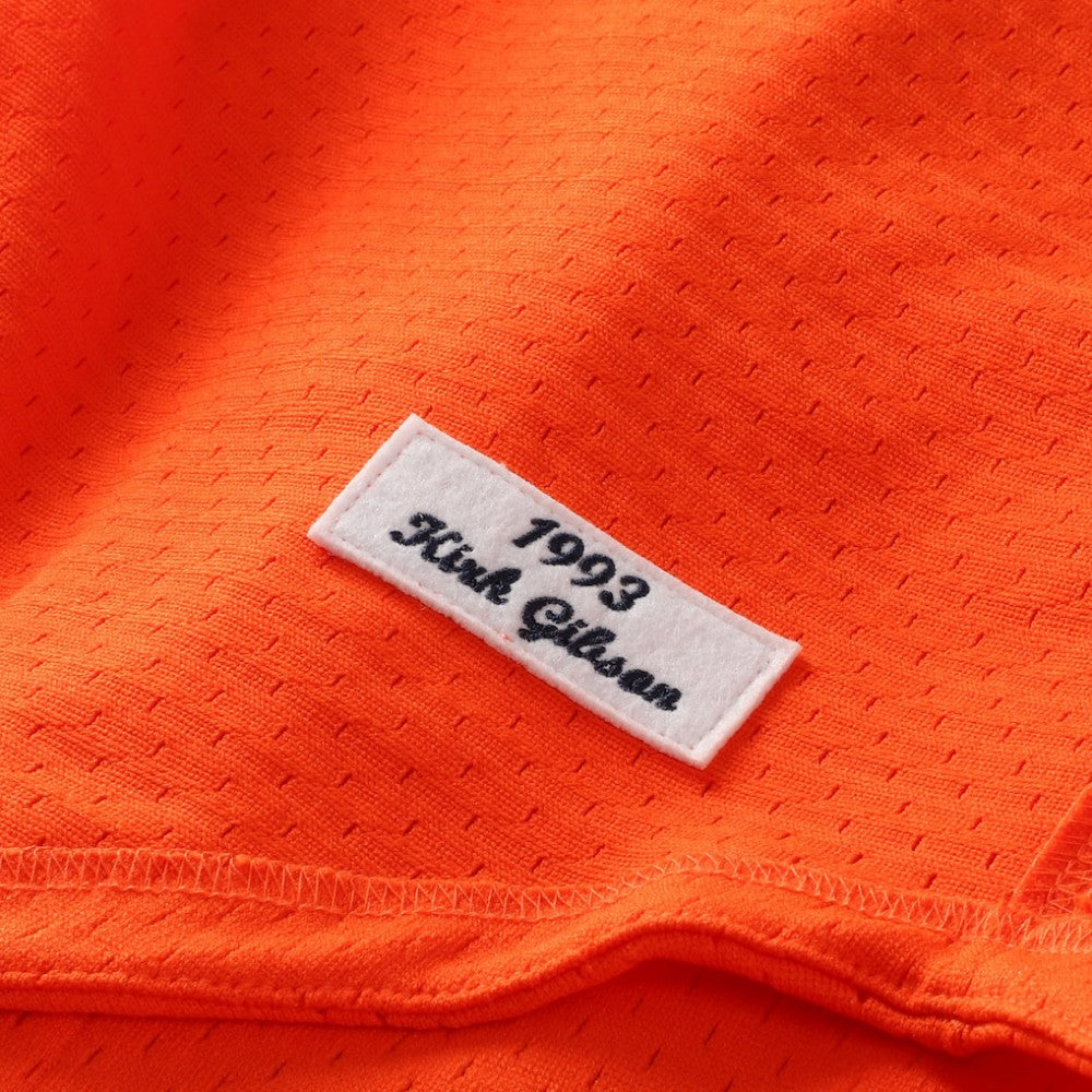 Kirk Gibson Detroit Tigers Cooperstown Collection Mesh Batting Practice Button-Up Jersey Orange