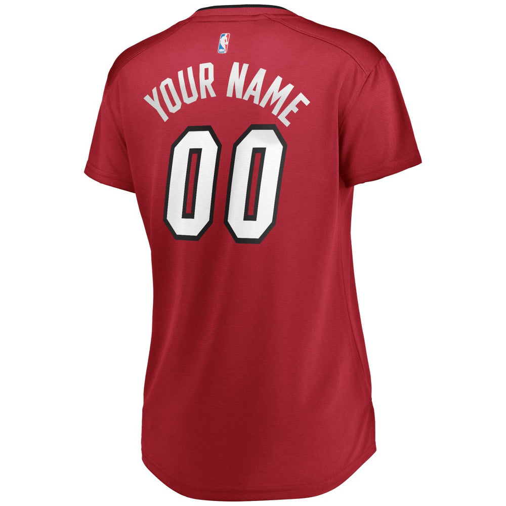 Miami Heat Women's Fast Break Replica Custom Jersey Wine - Statement Edition on sale