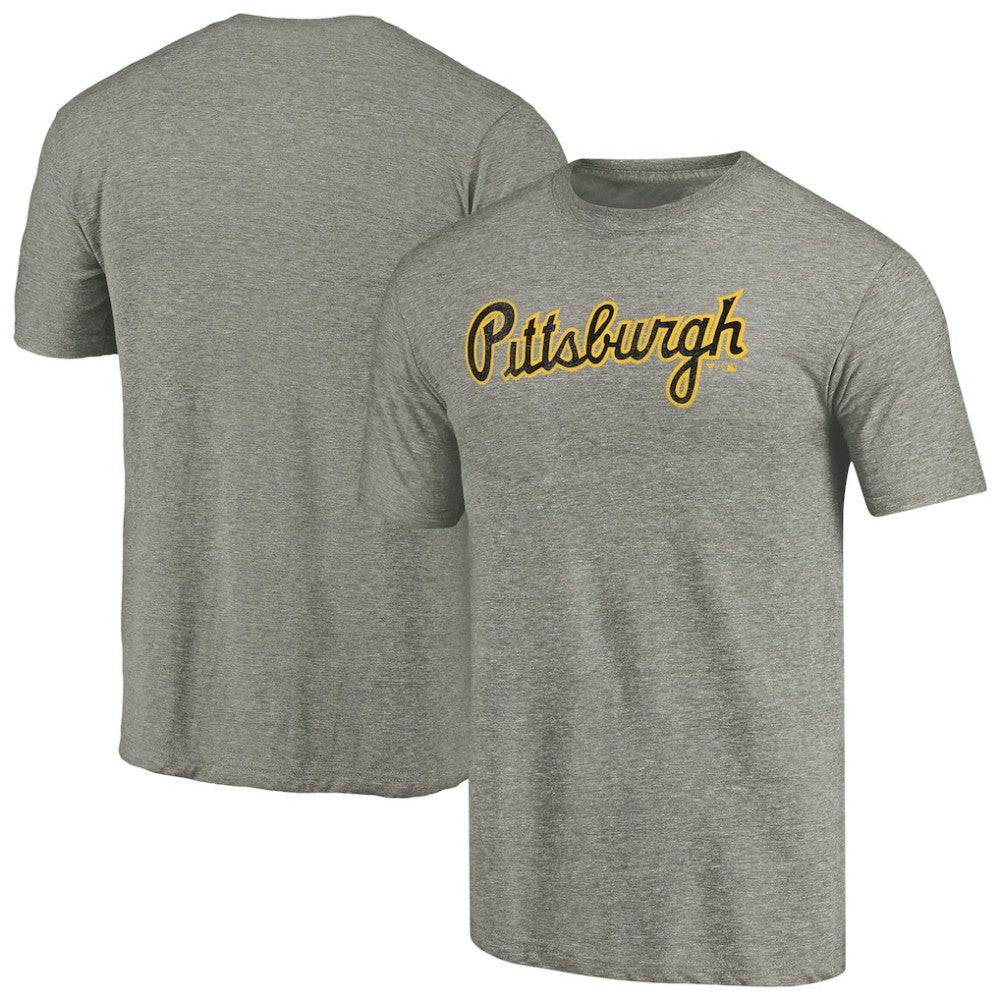 Pittsburgh Pirates Hometown Collection Script T-Shirt Gray