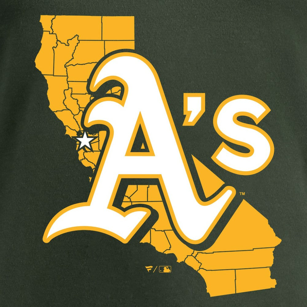 Athletics Women's Hometown Collection The Big O V-Neck T-Shirt Green