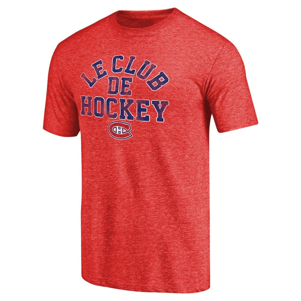 Montreal Canadiens Hometown Collection Le Club Tri-Blend T-Shirt - Red T-shirts