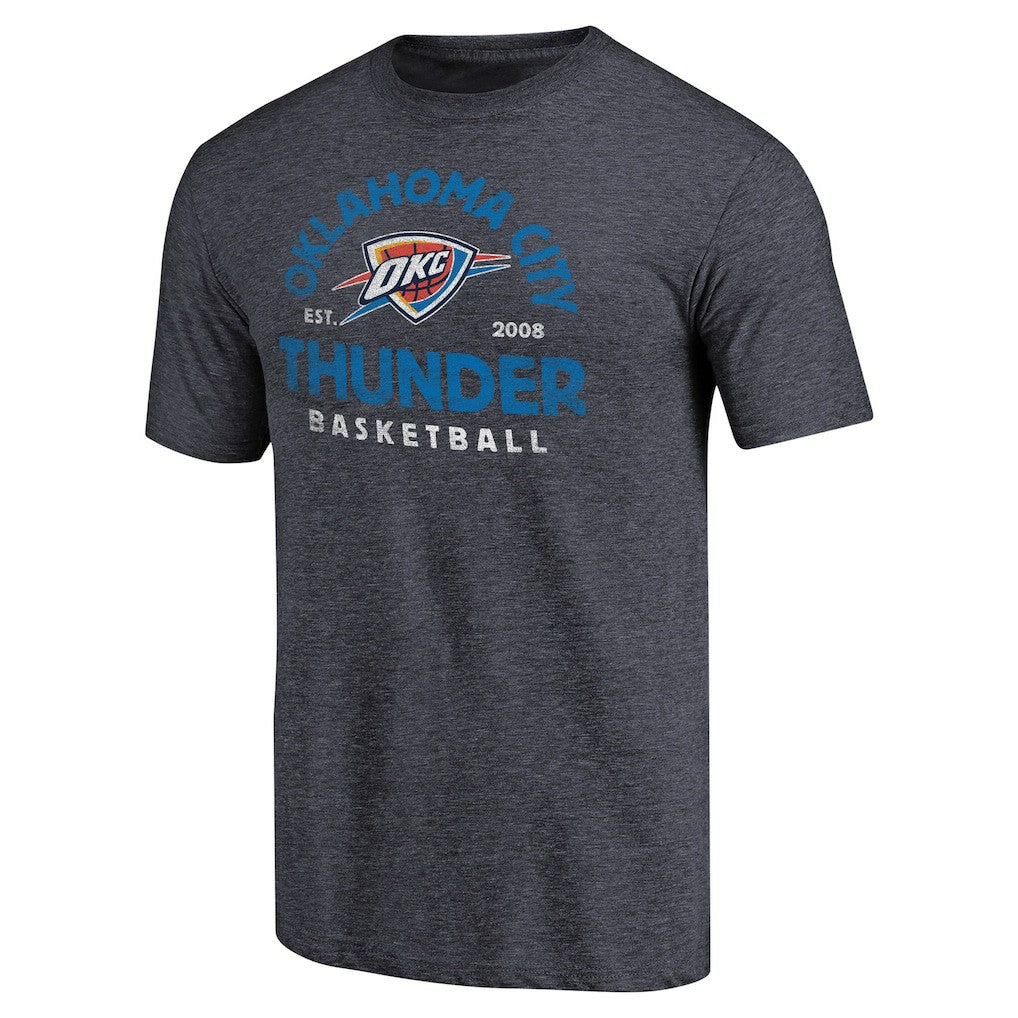 Oklahoma City Thunder Vintage Arch Tri-Blend T-Shirt - Navy on sale
