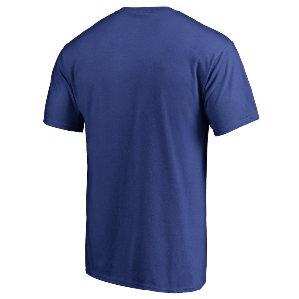 Tampa Bay Lightning Iconic Collection On Side Stripe T-Shirt - Blue T-shirts