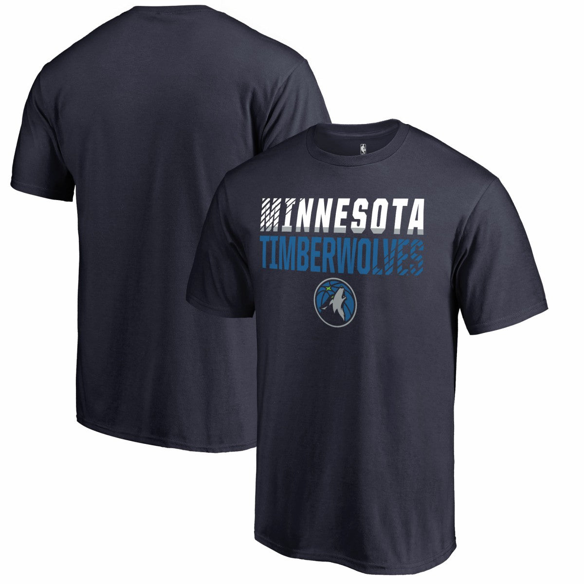 Minnesota Timberwolves Fade Out T-Shirt - Navy discount
