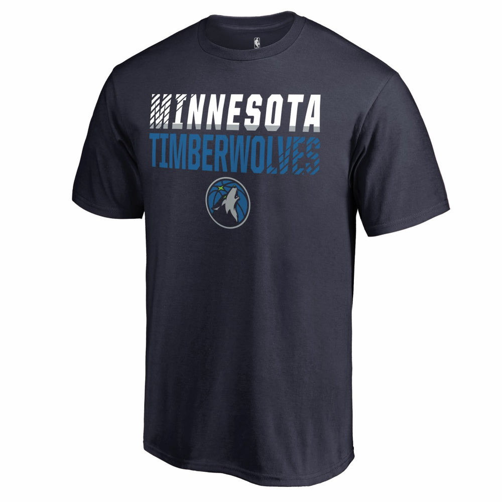 Minnesota Timberwolves Fade Out T-Shirt - Navy discount