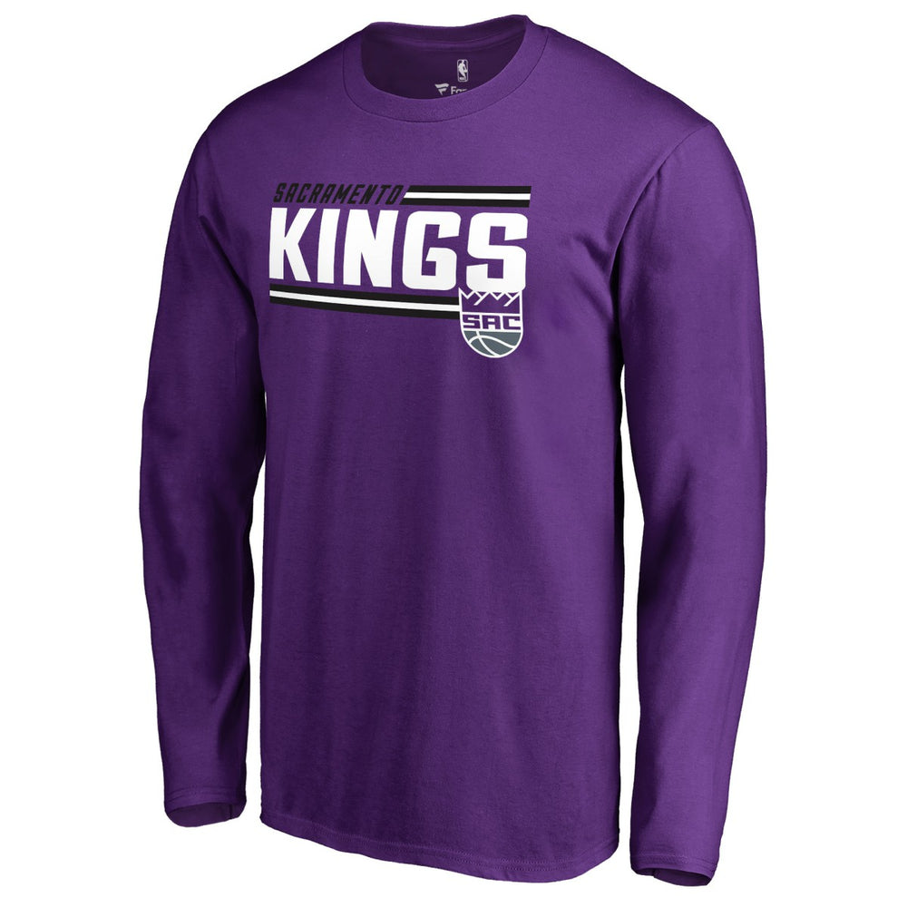 Sacramento Kings Onside Stripe Long Sleeve T-Shirt - Purple for sale