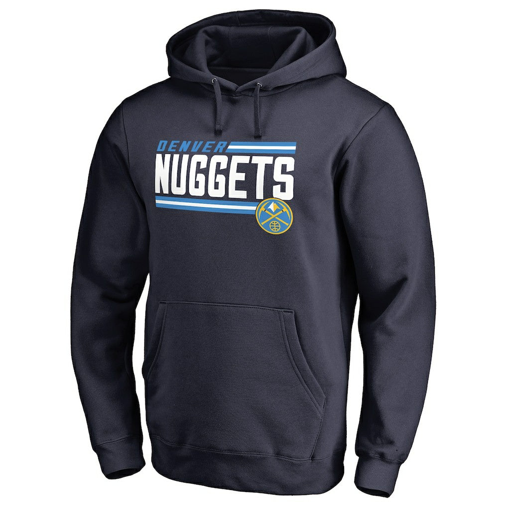 Denver Nuggets Onside Stripe Pullover Hoodie sale - Navy shop