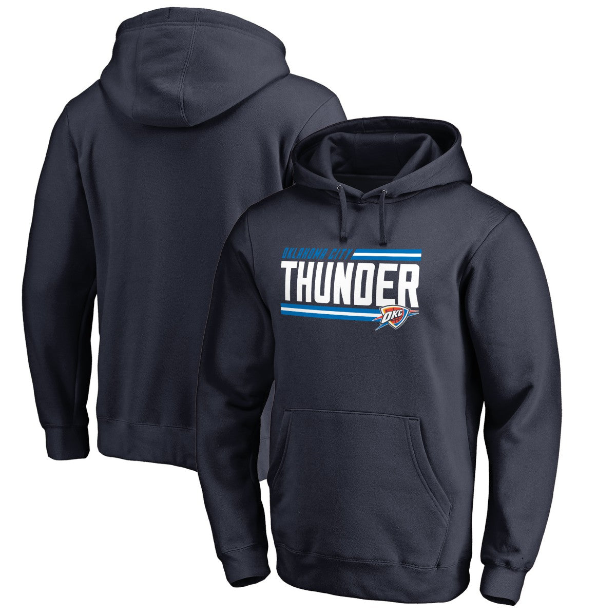Oklahoma City Thunder Onside Stripe Pullover Hoodie - Navy outlet