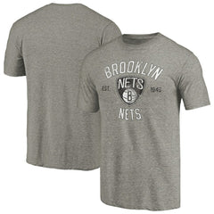 Brooklyn Nets Team Heritage Tri-Blend T-Shirt - Gray outlet