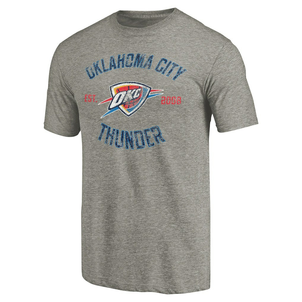 Oklahoma City Thunder Team Heritage Tri-Blend T-Shirt - Gray discount