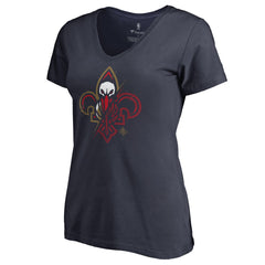 New Orleans Pelicans Women's X-Ray Slim Fit V-Neck T-Shirt - Navy online