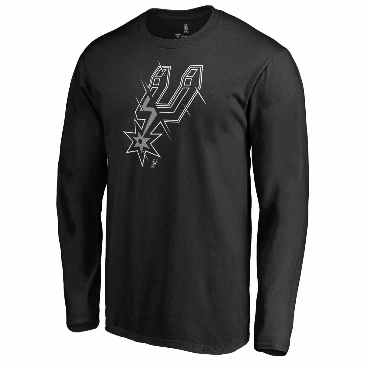 San Antonio Spurs X-Ray Long Sleeve T-Shirt - Black on sale
