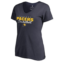 Indiana Pacers Women's Script Assist V-Neck T-Shirt - Navy outlet