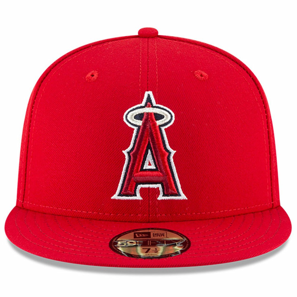 Los Angeles Angels Game Authentic Collection On-Field 59FIFTY Fitted Hat Red