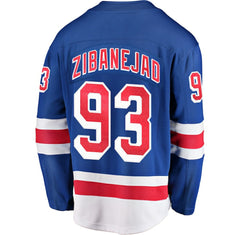 Mika Zibanejad New York Rangers Fanatics Home Breakaway Player Jersey - Blue Jerseys