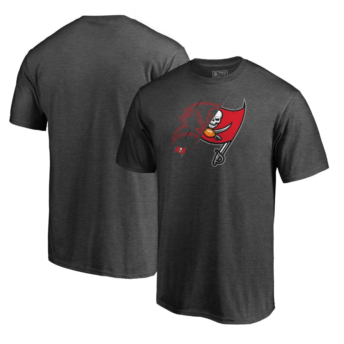 Tampa Bay Buccaneers X-Ray T-Shirt - Heathered Gray discount