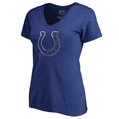 Indianapolis Colts Women's X-Ray Slim Fit V-Neck T-Shirt - Royal for sale