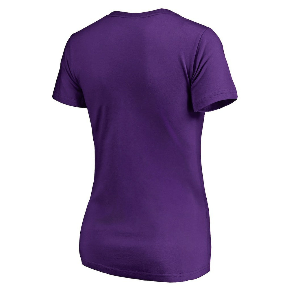 Minnesota Vikings Women's X-Ray Slim Fit V-Neck T-Shirt - Purple on sale