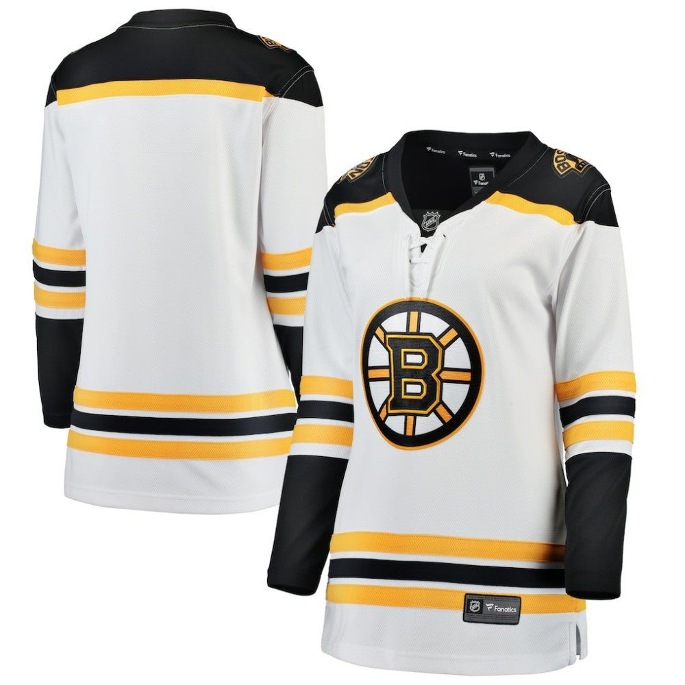 Boston Bruins Fanatics Women's Away Breakaway Jersey - White Jerseys