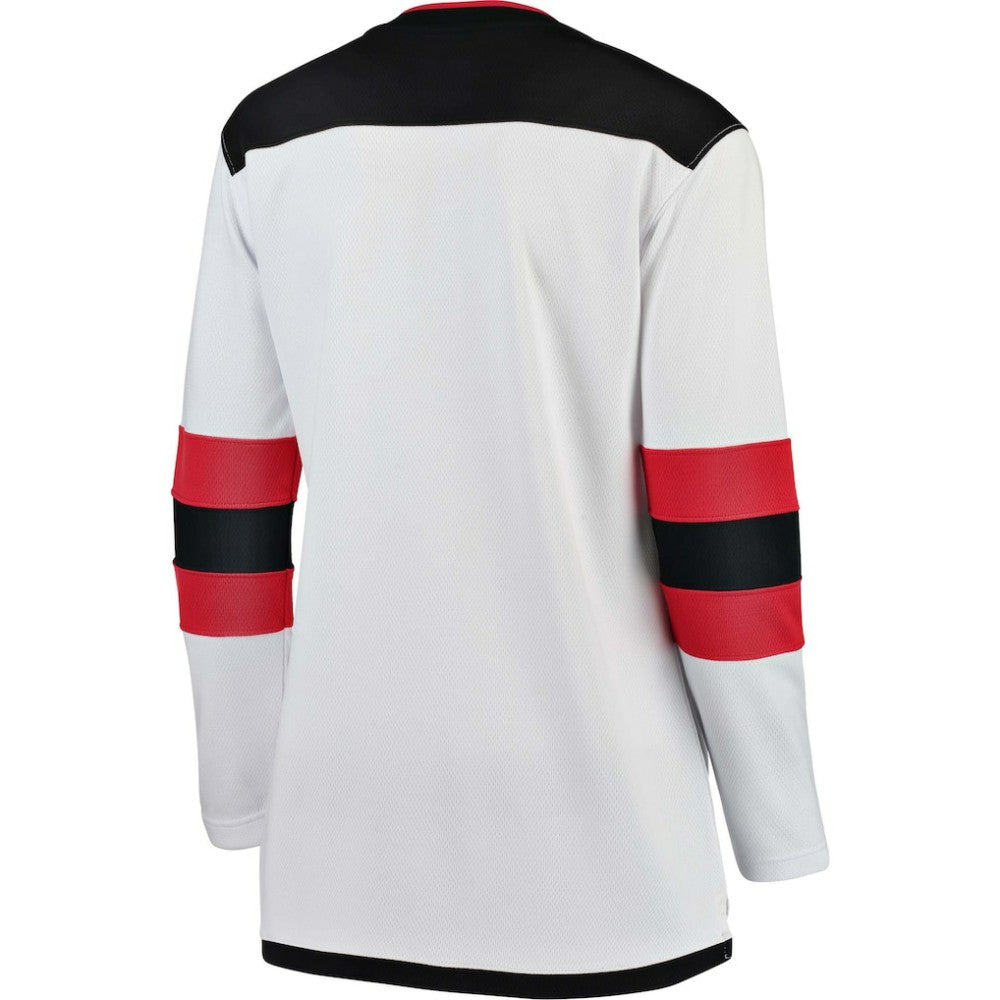 New Jersey Devils Fanatics Women's Away Breakaway Jersey - White Jerseys