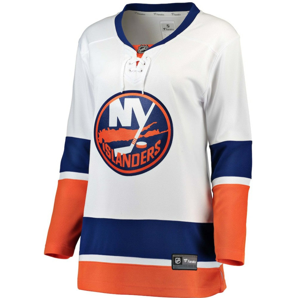 New York Islanders Fanatics Women's Away Breakaway Jersey - White Jerseys