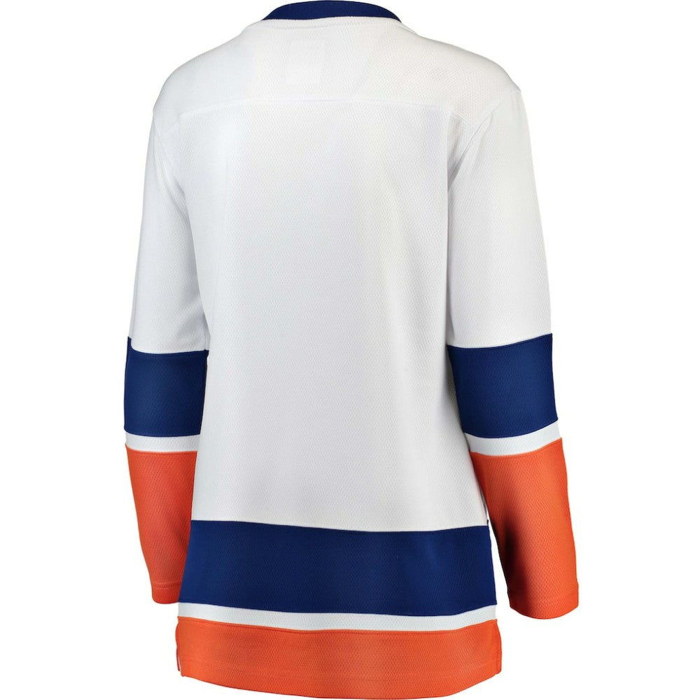 New York Islanders Fanatics Women's Away Breakaway Jersey - White Jerseys