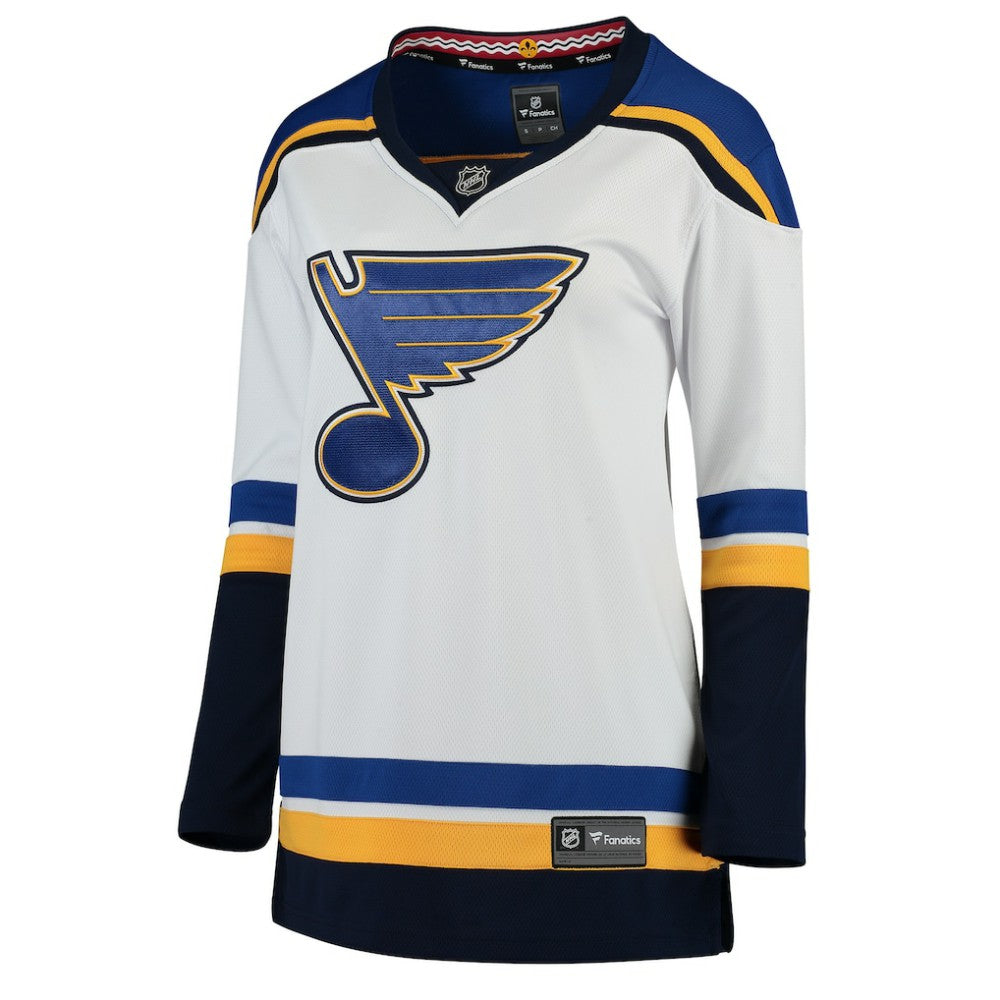 St. Louis Blues Fanatics Women's Away Breakaway Jersey - White Jerseys