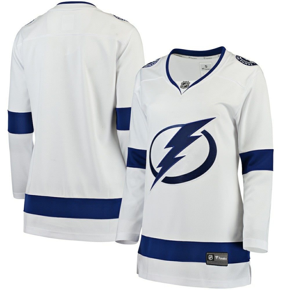 Tampa Bay Lightning Fanatics Women's Away Breakaway Jersey - White Jerseys