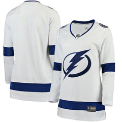 Tampa Bay Lightning Fanatics Women's Away Breakaway Jersey - White Jerseys