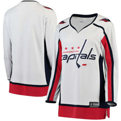Washington Capitals Fanatics Women's Away Breakaway Jersey - White Jerseys