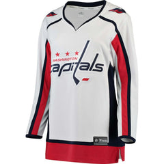 Washington Capitals Fanatics Women's Away Breakaway Jersey - White Jerseys