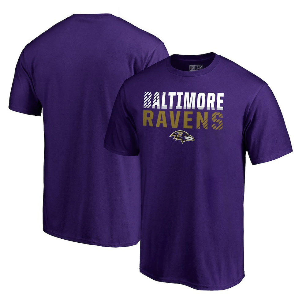 Baltimore Ravens Iconic Collection Fade Out T-Shirt - Purple on sale