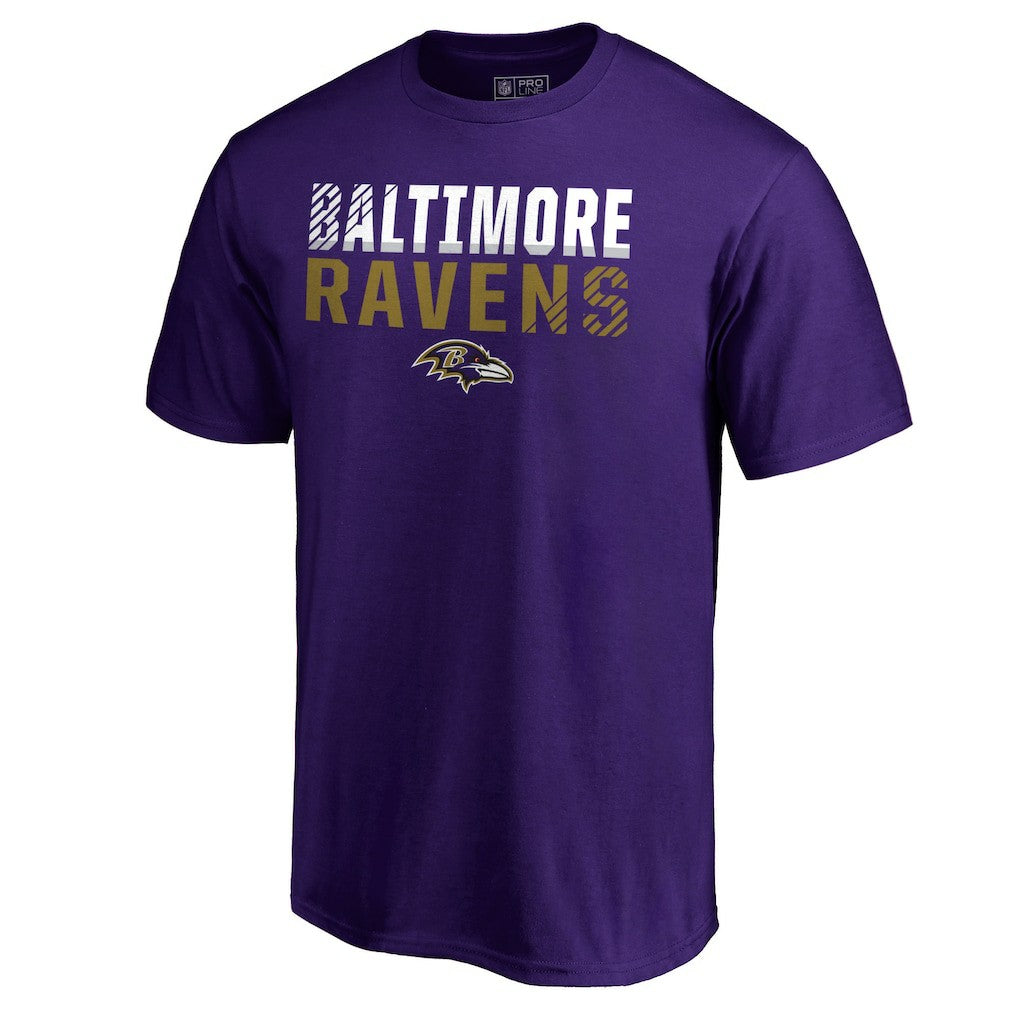 Baltimore Ravens Iconic Collection Fade Out T-Shirt - Purple on sale