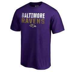 Baltimore Ravens Iconic Collection Fade Out T-Shirt - Purple on sale