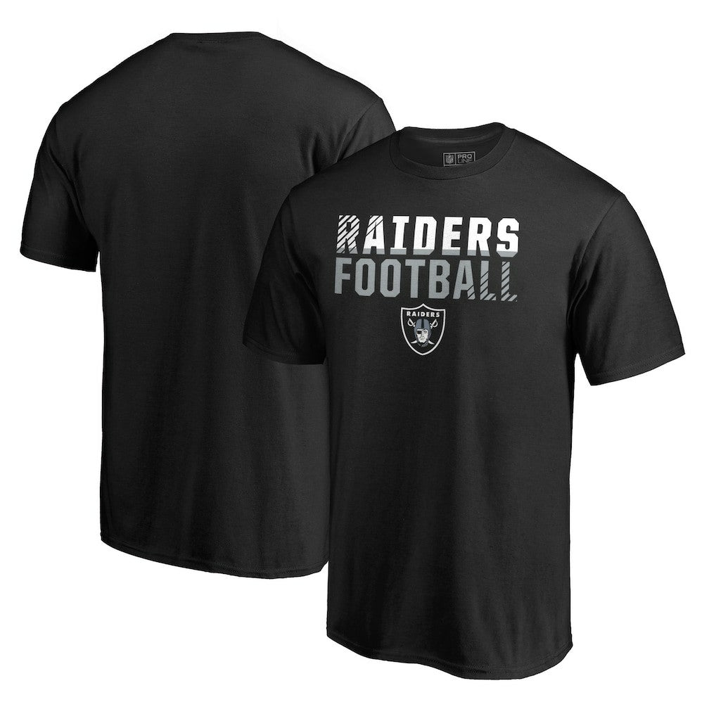 Las Vegas Raiders Iconic Collection Fade Out T-Shirt - Black cheap