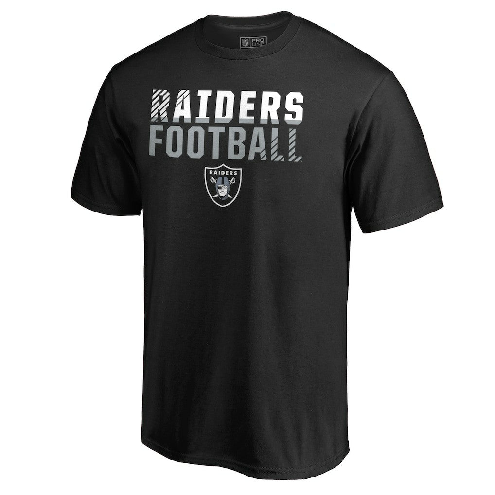 Las Vegas Raiders Iconic Collection Fade Out T-Shirt - Black cheap