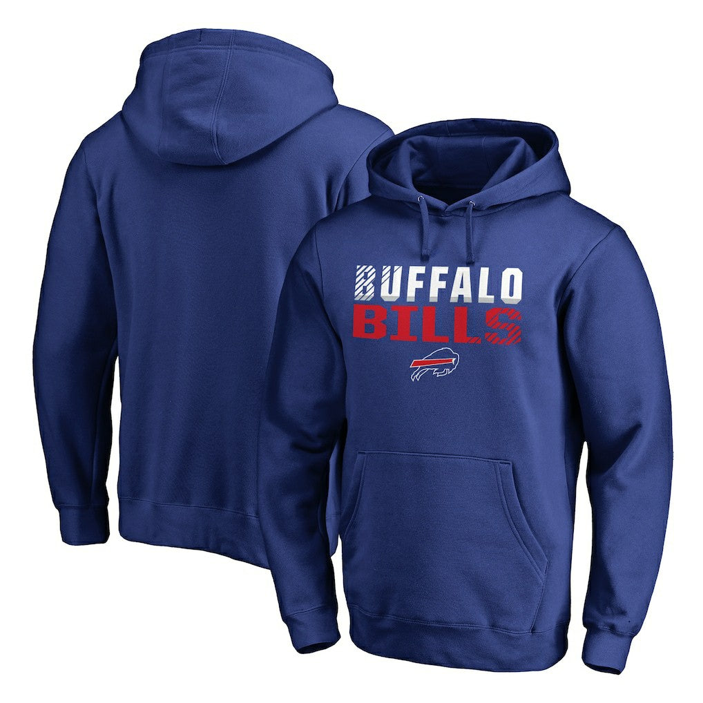 Buffalo Bills Iconic Collection Fade Out Pullover Hoodie - Royal cheap
