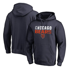 Chicago Bears Iconic Collection Fade Out Pullover Hoodie - Navy online
