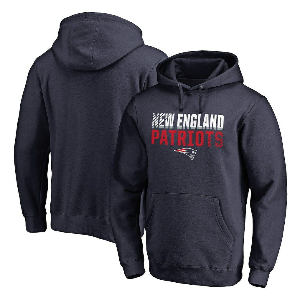 New England Patriots Iconic Collection Fade Out Pullover Hoodie - Navy online