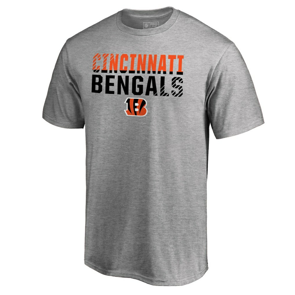 Cincinnati Bengals Iconic Collection Fade Out T-Shirt - Ash sale