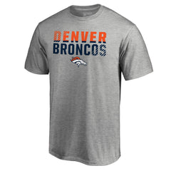Denver Broncos Iconic Collection Fade Out T-Shirt - Ash on sale
