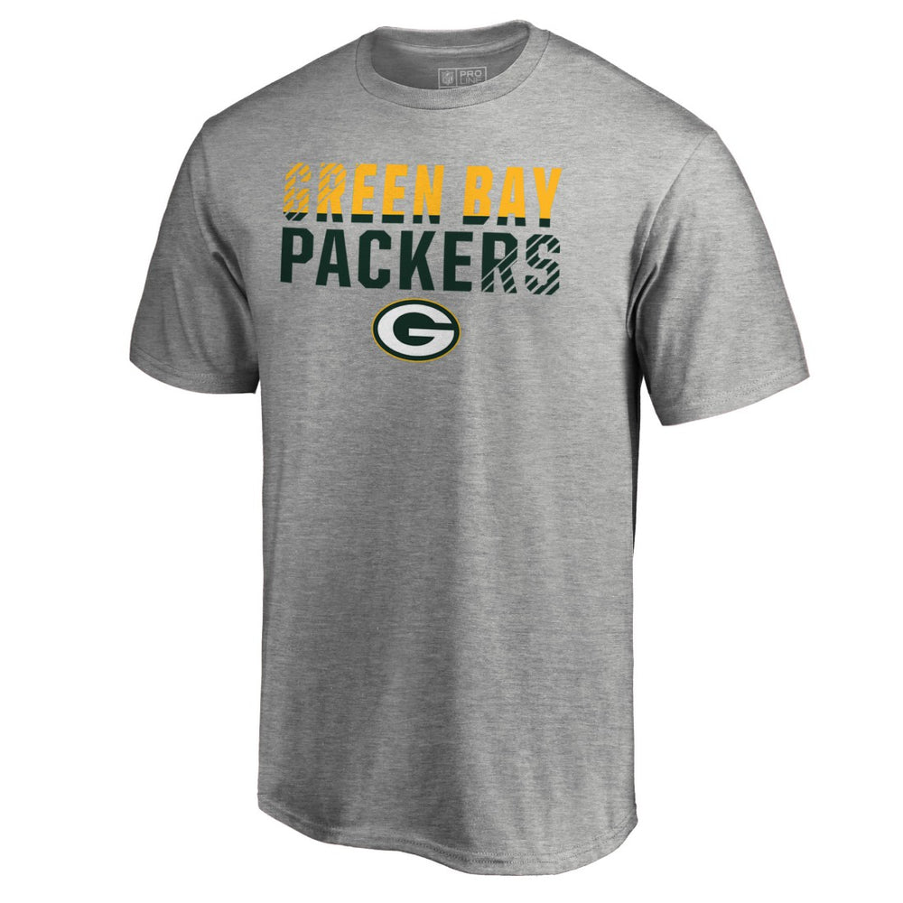 Green Bay Packers Iconic Collection Fade Out T-Shirt II - Heathered Gray outlet