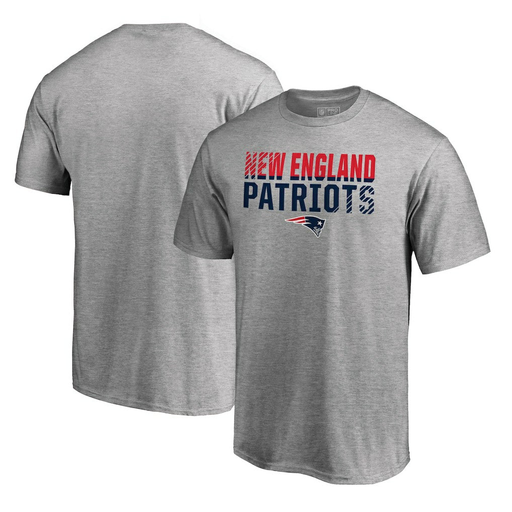 New England Patriots Iconic Collection Fade Out T-Shirt - Ash on sale
