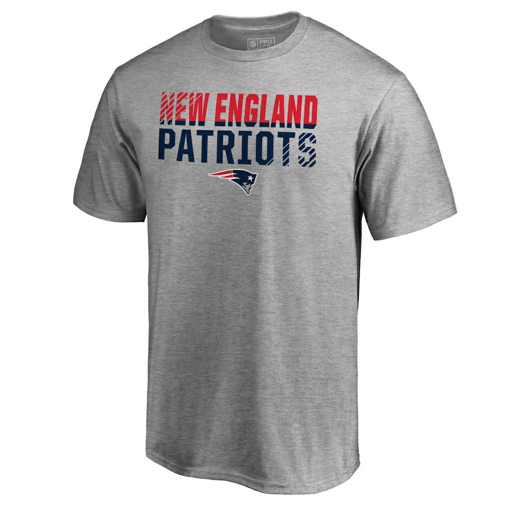 New England Patriots Iconic Collection Fade Out T-Shirt - Ash on sale