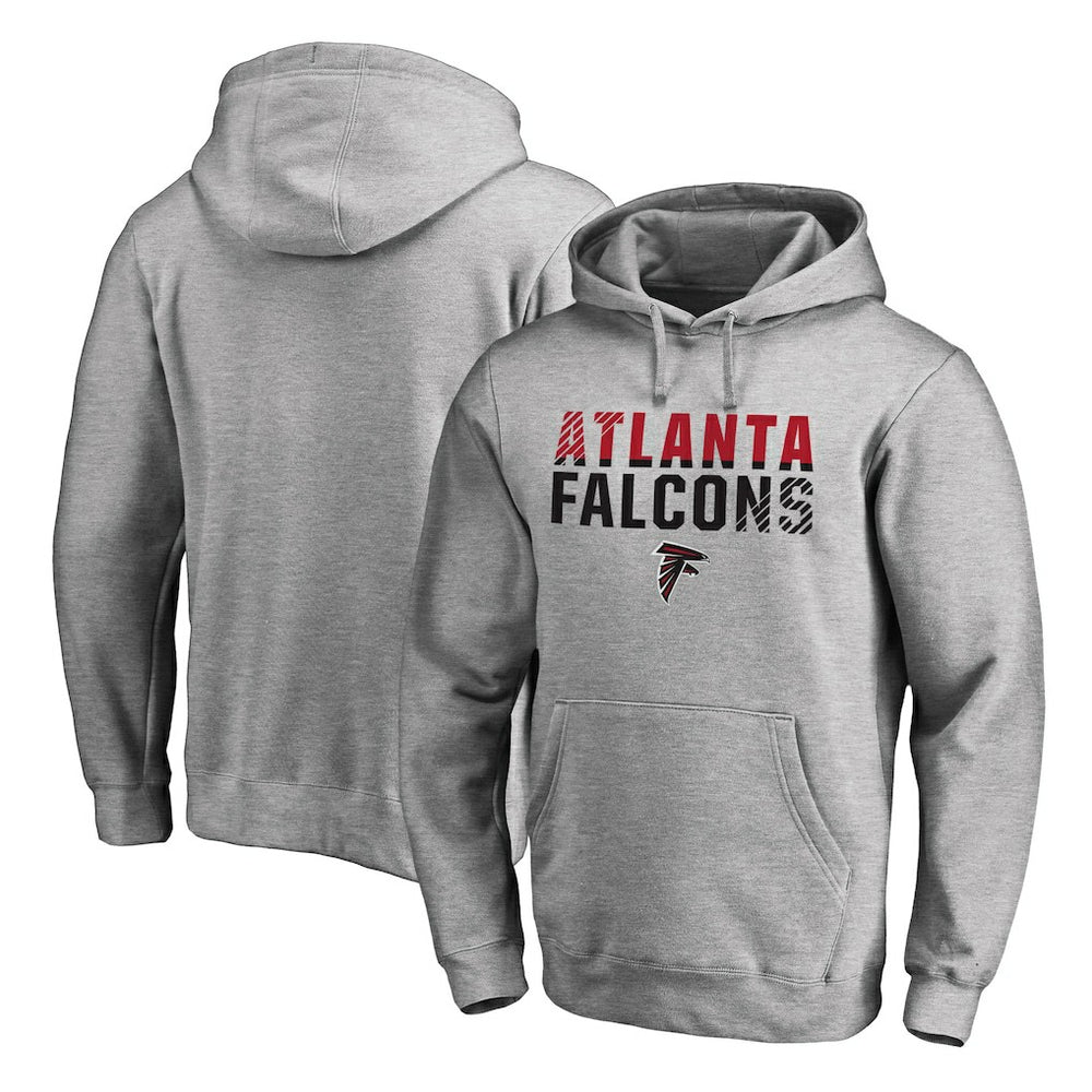 Atlanta Falcons Iconic Collection Fade Out Pullover Hoodie - Ash outlet