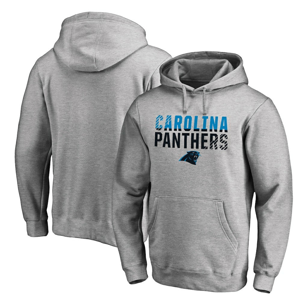 Carolina Panthers Iconic Collection Fade Out Pullover Hoodie - Ash sale