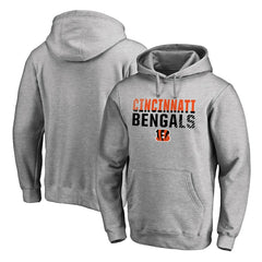 Cincinnati Bengals Iconic Collection Fade Out Pullover Hoodie - Ash on sale