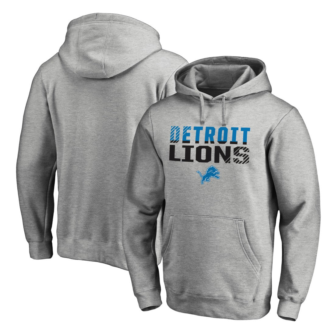Detroit Lions Iconic Collection Fade Out Pullover Hoodie - Ash online